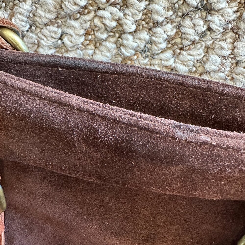 Anabaglish Eleanor Soft Chocolate Brown Suede Tote Handbag - Picture 15 of 15